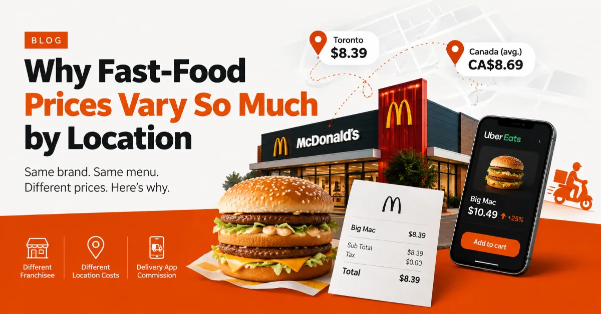 Why the Same McDonald's Burger Costs Different Amounts a Mile Apart